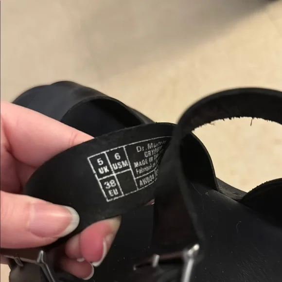 Dr. Martens Black Strappy Sandals - Picture 3 of 3